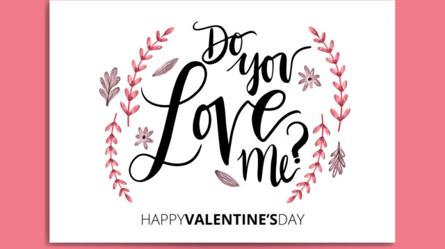 valentines day card vector