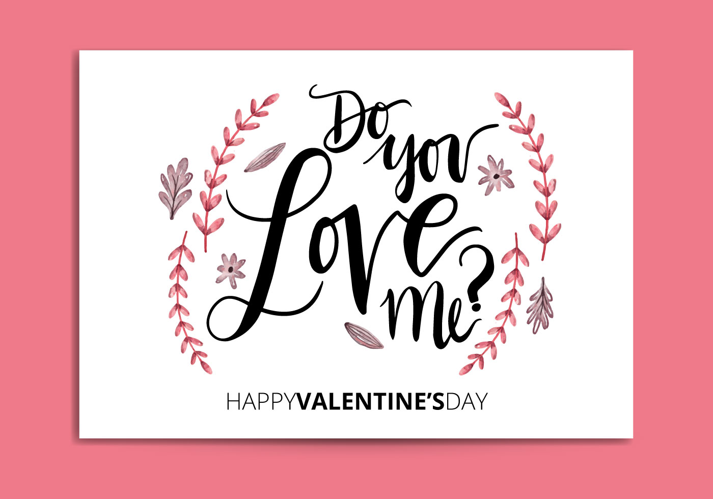 valentines day card vector