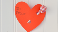 Valentine lollipop holder with cricut