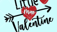 Little miss valentine svg 01