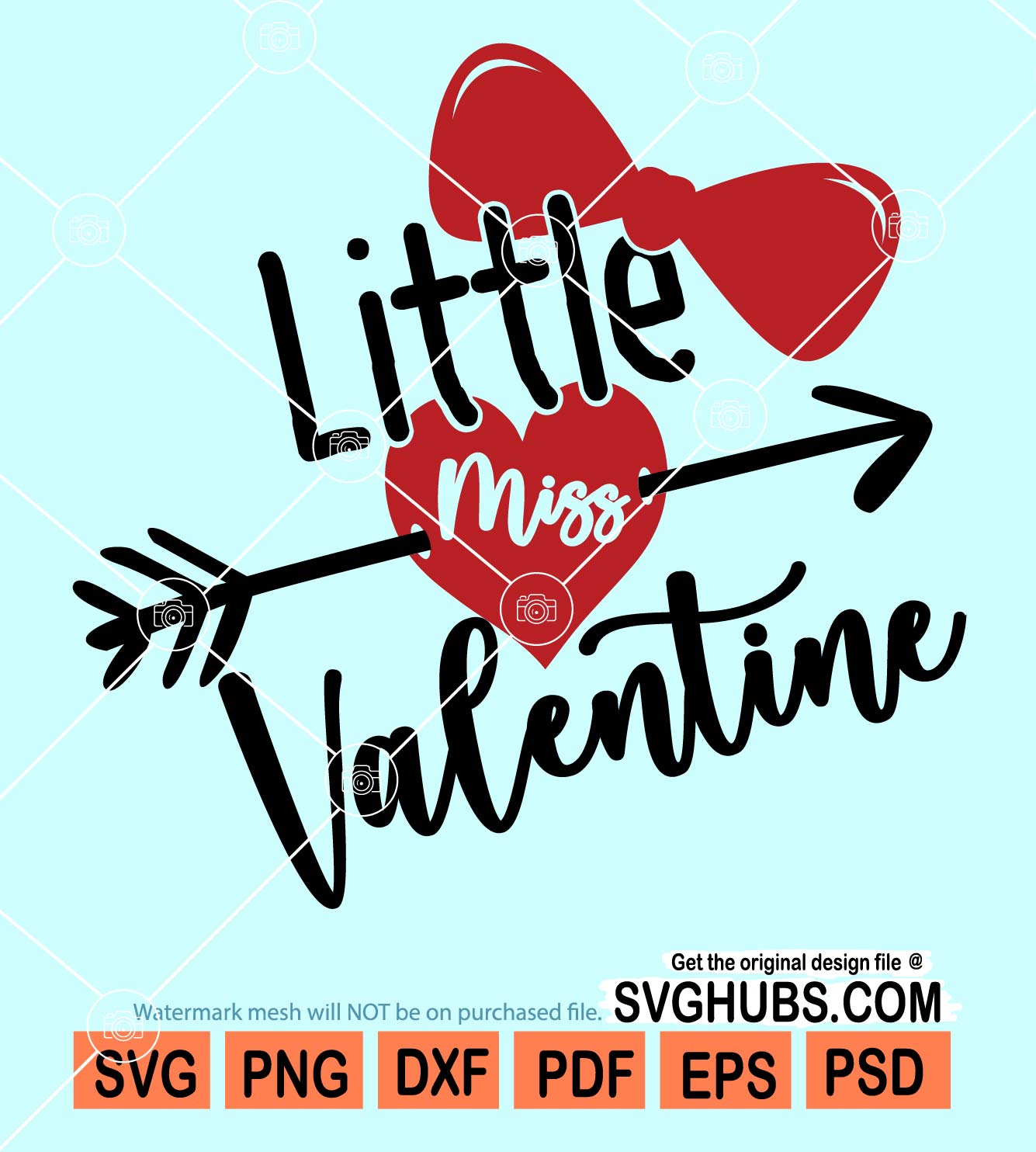 Little miss valentine svg 01