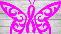 Butterfly Cancer Ribbon Pic