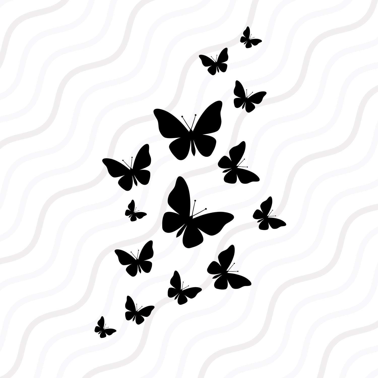 butterflies silhouette 23
