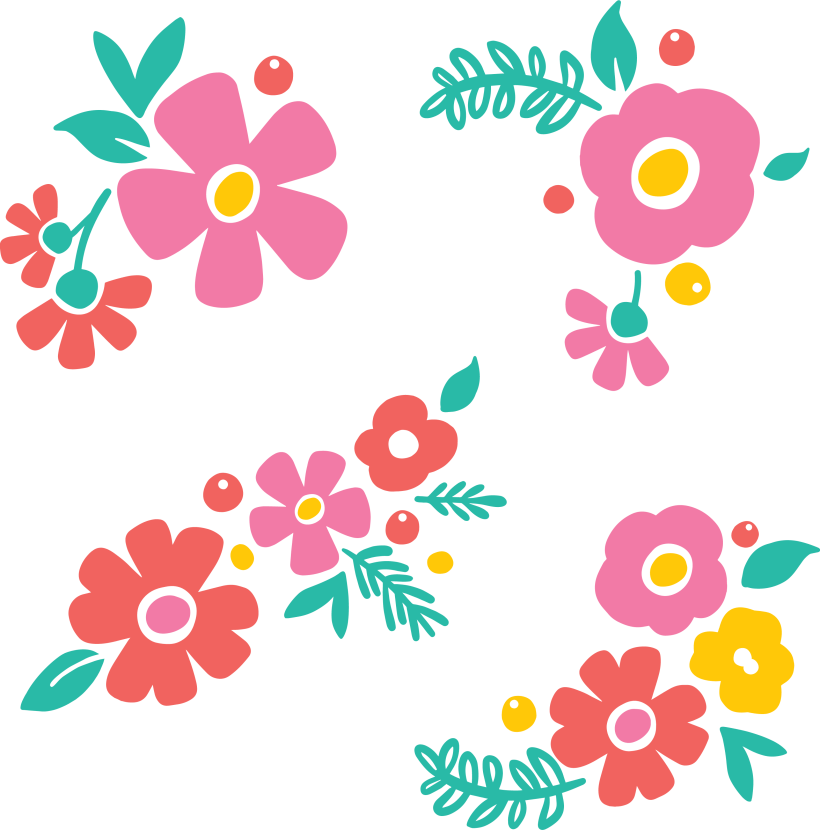 color floral motifs