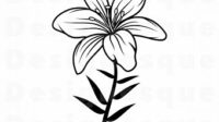 lily clipart svg 1