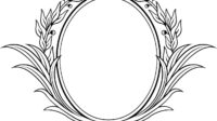 Decorative floral frame vector