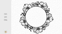 ori 3916067 dcrxan9vudhk4rlrdnpgsnolv8o8w8dg3yggj92a circle floral frame svg flower border svg cricut svg