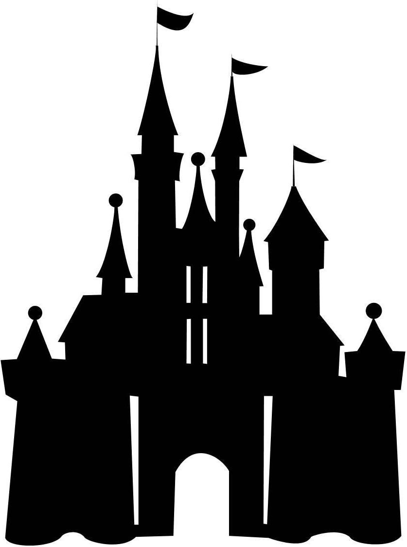 disney castle silhouette 3