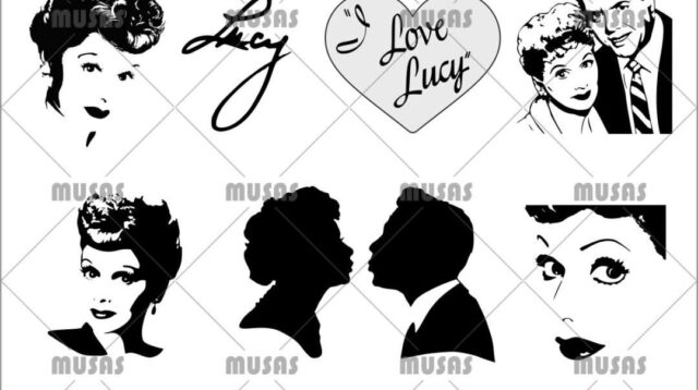 i love lucy svg bundle